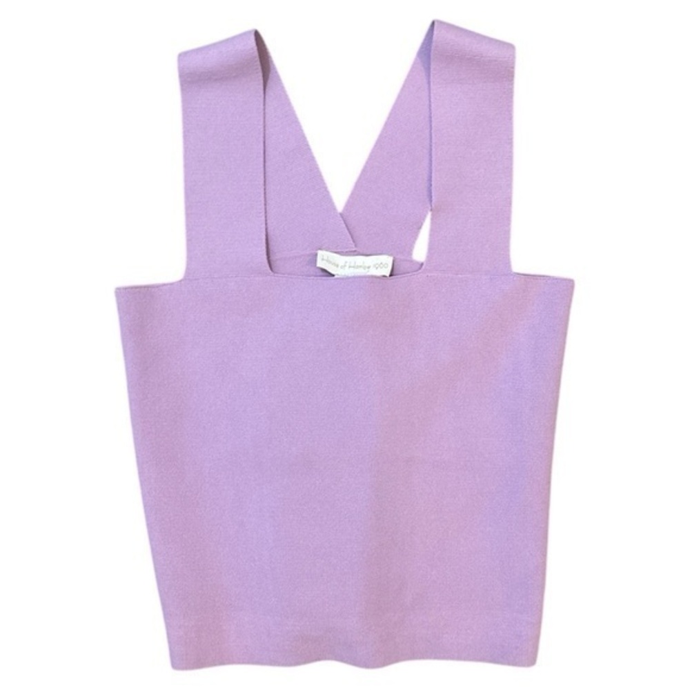 House of Harlow 1960 Knit Crop Top in Lilac Breeze Size Extra Small NWT